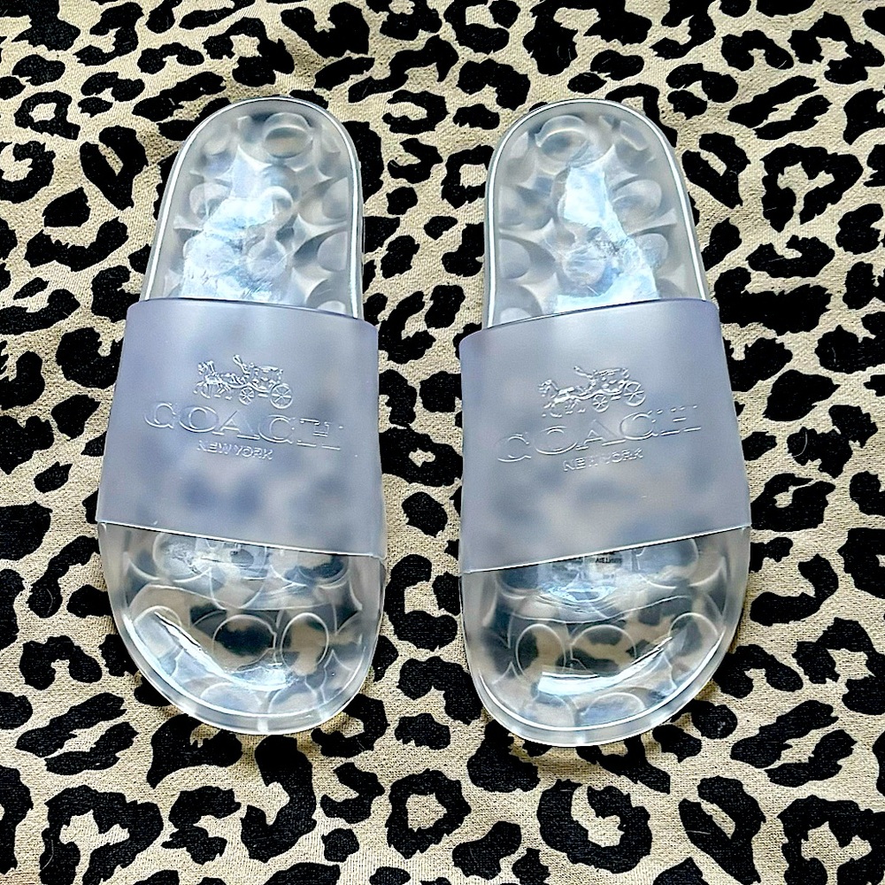 NEW W/O BOX-  WOMENS COACH SLIDES